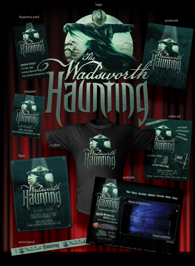 Wadsworth Haunting promotional artwork by David Occhino Design